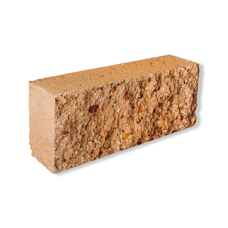 Split Face Rammed Earth Block 500 × 200 × 125mm