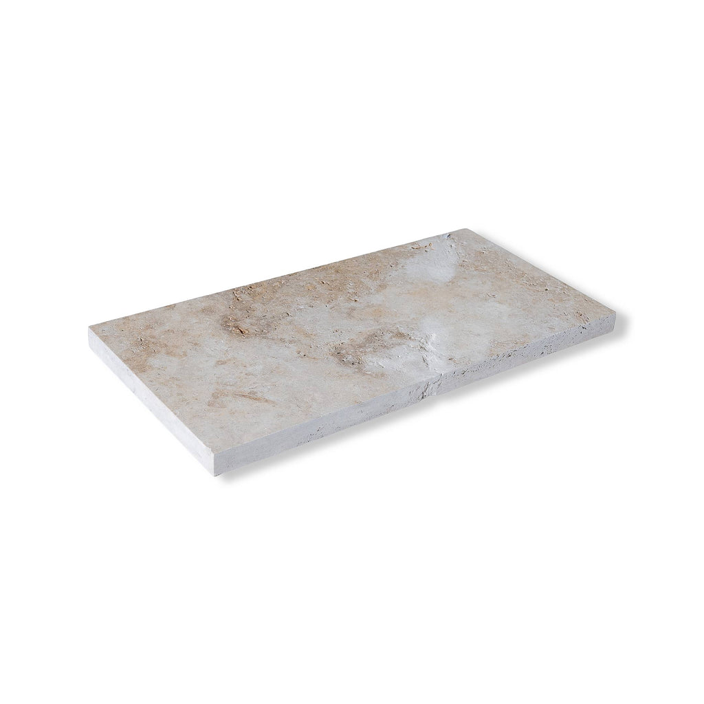 Travertine – Silver 610 × 305 × 30mm
